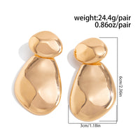 Thumbnail for Abstract Glossy Duo Waterdrop Stud Earrings