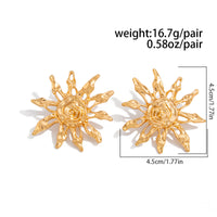 Thumbnail for Geometric Irregular Sun Stud Earrings