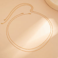 Thumbnail for 2 Pcs Minimalist Gold Silver Tone Saturn Waist Chain Set - ArtGalleryZen