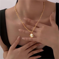 Thumbnail for 24K Gold Plated Sol And Lune Celestial Necklace - ArtGalleryZen