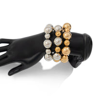 Thumbnail for 3 Pcs Chunky Gold Silver Plated Ball Chain Stackable Bracelet Set - ArtGalleryZen