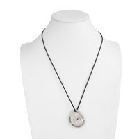 Thumbnail for Geometric Irregular Pendant Wax Cord String Necklace