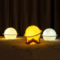Thumbnail for 3D Moon Air Humidifier Night Light - ArtGalleryZen