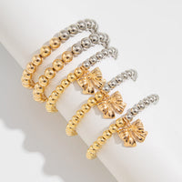 Thumbnail for 5 Pcs Gold Silver Tone Bowknot Charm Ball Chain Bracelet Set - ArtGalleryZen
