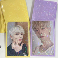 Thumbnail for 50Pcs/Pack Glitter Laser Heart Kpop Photocard Sleeves - ArtGalleryZen