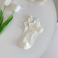 Thumbnail for 6 Pieces Solid Color Bow Socks - ArtGalleryZen
