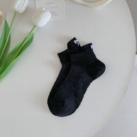 Thumbnail for 6 Pieces Solid Color Bow Socks - ArtGalleryZen