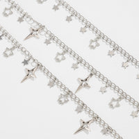 Thumbnail for Charming Layered Hollow Star Pendant Trouser Chain