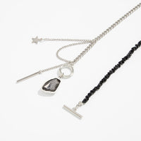 Thumbnail for Newly Toggle Clasp Rhinestone Pendant Crystal Chain Tassel Necklace