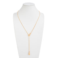 Thumbnail for Minimalist Gold Silver Plated Waterdrop Charm Y Necklace
