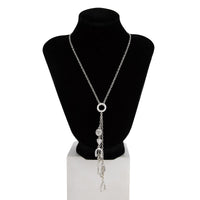 Thumbnail for Boho Antique Gold Silver Tone Lucky Horseshoe Heart Pendant Y Necklace