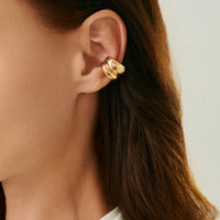 Thumbnail for Abstract Chunky Waterdrop Ear Cuff Earring - ArtGalleryZen