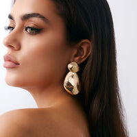 Thumbnail for Abstract Glossy Duo Waterdrop Stud Earrings - ArtGalleryZen