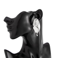 Thumbnail for Abstract Gold Silver Plated Glossy Waterdrop Stud Earrings - ArtGalleryZen