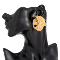 Thumbnail for Abstract Gold Silver Plated Wing Shaped Stud Earrings - ArtGalleryZen