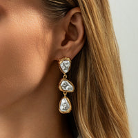 Thumbnail for Abstract Pearl Waterdrop Dangle Earrings - ArtGalleryZen
