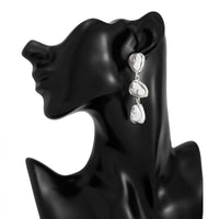 Thumbnail for Abstract Pearl Waterdrop Dangle Earrings - ArtGalleryZen