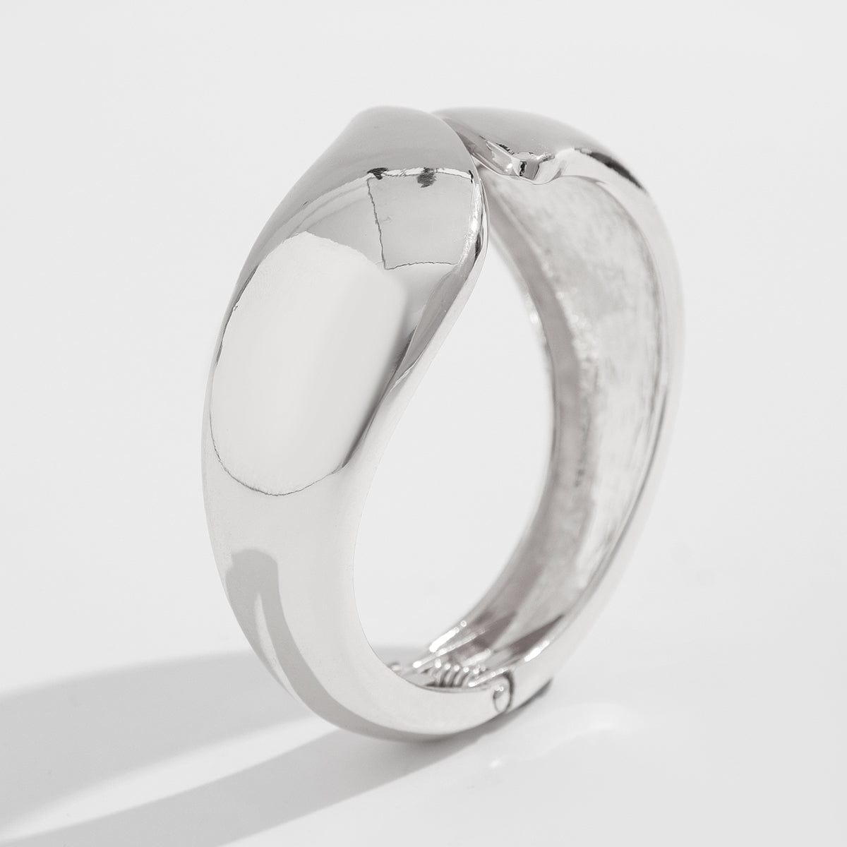 Abstract Waterdrop Glossy Bangle Bracelet - ArtGalleryZen