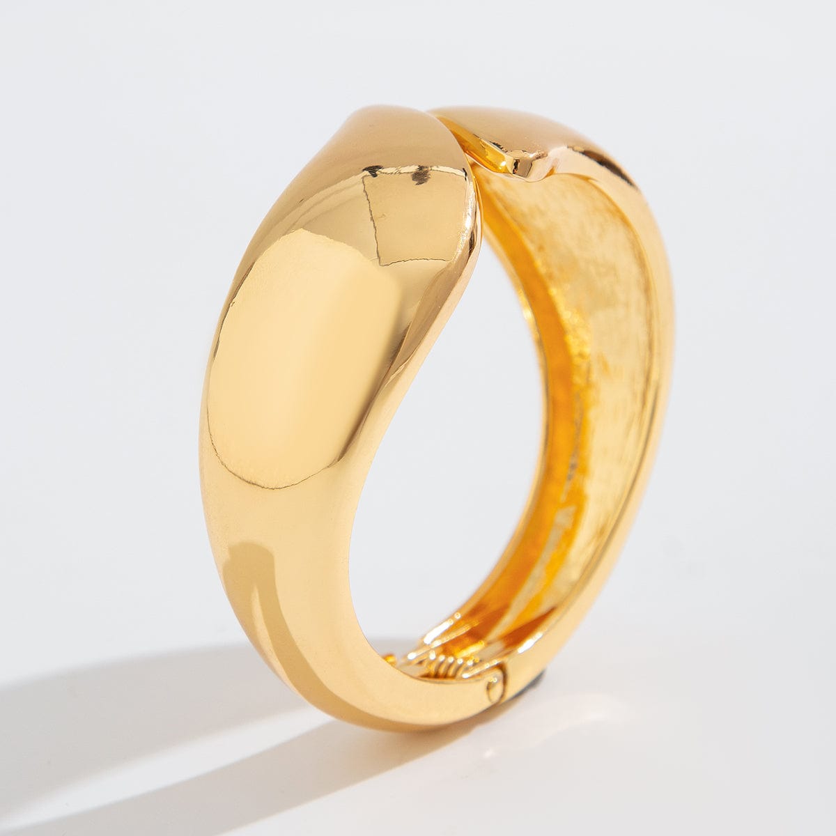 Abstract Waterdrop Glossy Bangle Bracelet - ArtGalleryZen