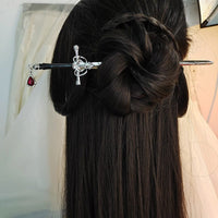 Thumbnail for Ancient Style Crystal Pendant Sword Hair Fork Hair Pin - ArtGalleryZen