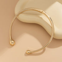 Thumbnail for Asymmetric Gold Silver Tone Waterdrop Collar Necklace - ArtGalleryZen