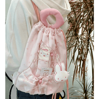 Thumbnail for Authentic Miffy Cherry Blossoms Drawstring Backpack - ArtGalleryZen