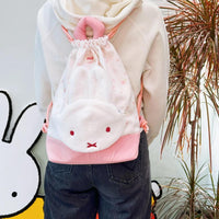 Thumbnail for Authentic Plush Miffy Drawstring Backpack - ArtGalleryZen
