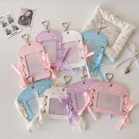 Thumbnail for Ballet Style Ribbon Bowknot Kpop Keychain Photocard Holder - ArtGalleryZen