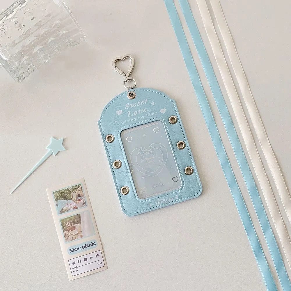 Ballet Style Ribbon Bowknot Kpop Keychain Photocard Holder - ArtGalleryZen