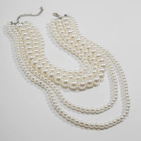 Thumbnail for Baroque Chunky Layered Pearl Chain Necklace - ArtGalleryZen