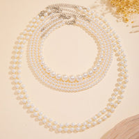 Thumbnail for Baroque Layered Chunky Pearl Chain Choker Necklace Set - ArtGalleryZen