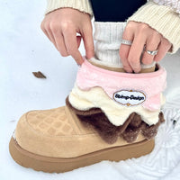 Thumbnail for BBIMP Ice Cream Platform Snow Boots - ArtGalleryZen