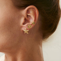 Thumbnail for Beach Style 3 Pairs Conch Shell Starfish Earrings Set - ArtGalleryZen