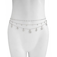 Thumbnail for Beach Style 3pcs Conch Shell Starfish Pendant Pearl Waist Chain Set - ArtGalleryZen