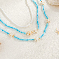 Thumbnail for Beach Style 3pcs Starfish Turtle Seed Beaded Waist Chain Set - ArtGalleryZen