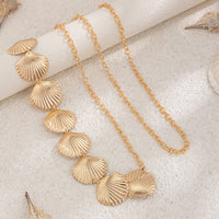 Thumbnail for Beach Style Gold Silver Plated Shell Waist Chain - ArtGalleryZen