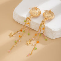 Thumbnail for Beach Style Jellyfish Crystal Tassel Earrings - ArtGalleryZen