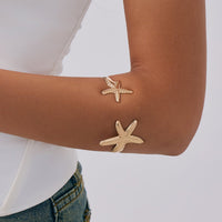 Thumbnail for Beach Style Textured Starfish Bangle Bracelet - ArtGalleryZen