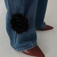 Thumbnail for Black Rose Flower Trouser Pin - ArtGalleryZen