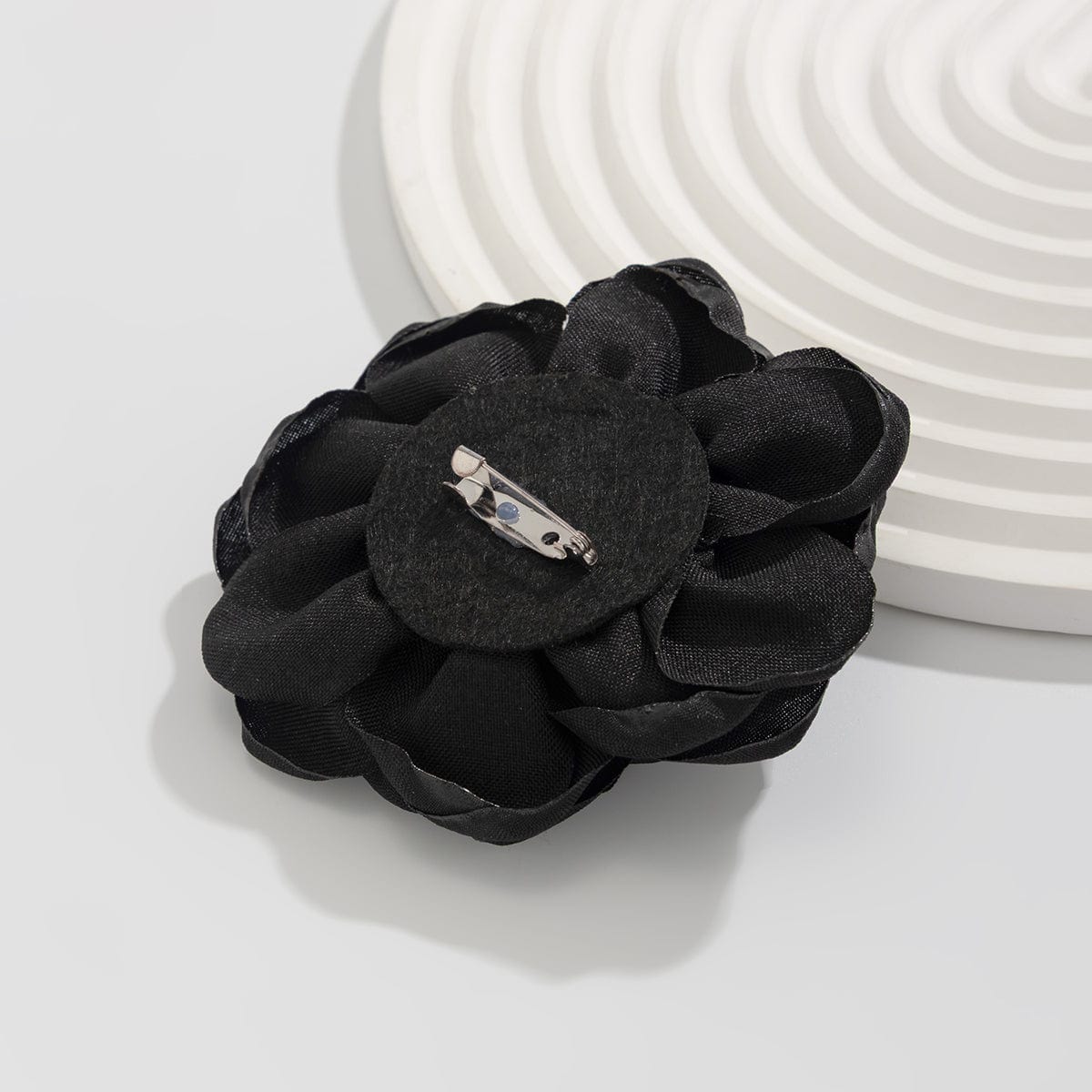 Black Rose Flower Trouser Pin - ArtGalleryZen