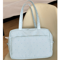 Thumbnail for Blue Polka Dots Kpop Fan Display Shoulder Crossbody Bag - ArtGalleryZen