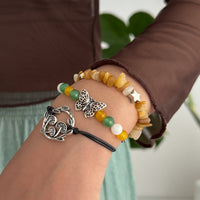 Thumbnail for Bohemia 3pcs Butterfly Mushroom Charm Turquoise Stone Bracelet Set - ArtGalleryZen