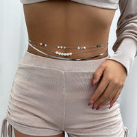 Thumbnail for Bohemia 3Pcs Layered Herringbone Pearl Belly Chain Set - ArtGalleryZen