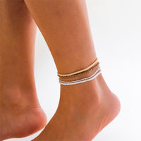 Thumbnail for Bohemia 4Pcs Crystal Beaded Stackable Anklet Set - ArtGalleryZen