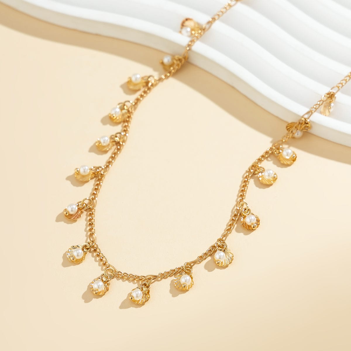 Bohemia Chic Shell Pearl Tassel Belly Chain - ArtGalleryZen