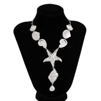 Thumbnail for Bohemia Chunky Conch Shell Starfish Charm Y Necklace - ArtGalleryZen