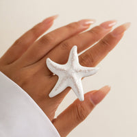 Thumbnail for Bohemia Enamel Starfish Ring - ArtGalleryZen