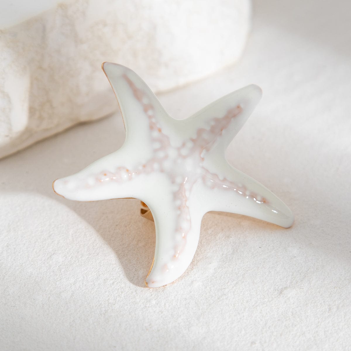 Bohemia Enamel Starfish Ring - ArtGalleryZen