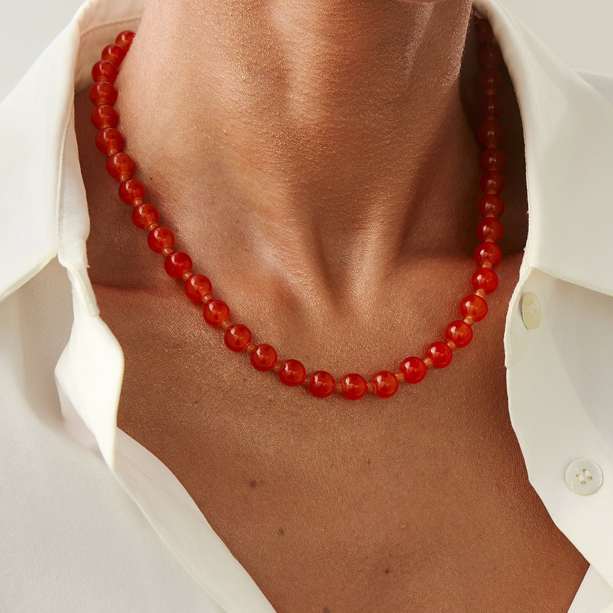 Bohemia Glass Seed Beaded Necklace - ArtGalleryZen