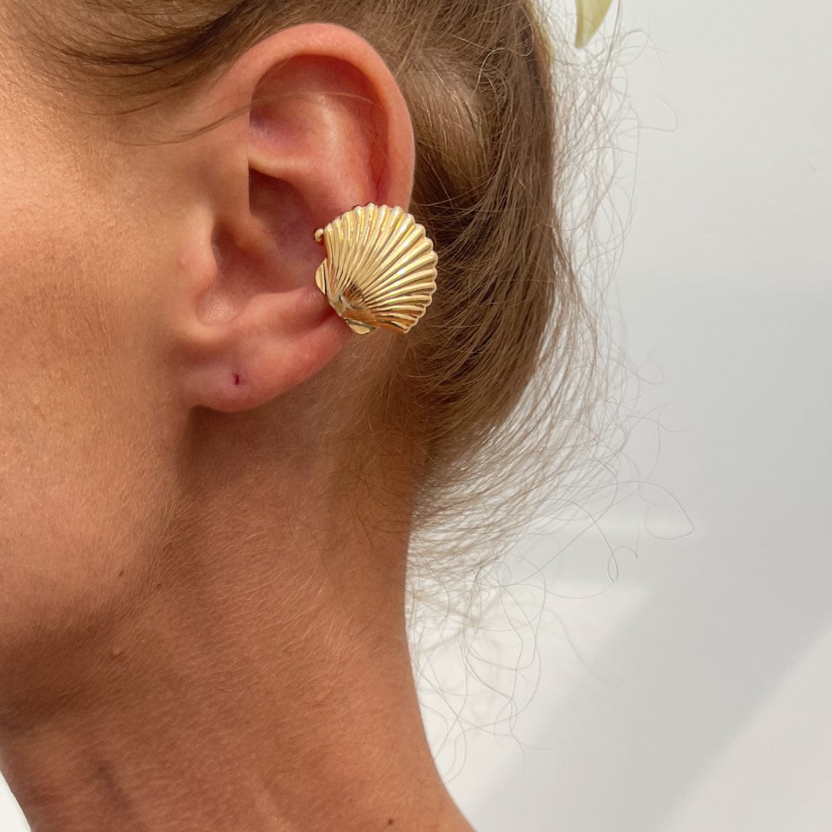 Bohemia Gold Silver Plated Shell Ear Cuff Earring - ArtGalleryZen